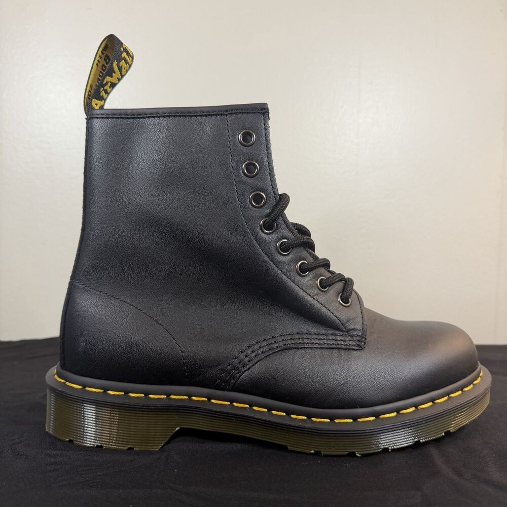 NWB Dr Martens 1460 Softy T Leather Lace Up Boots Black Men 8 Women 9 - Picture 8 of 12